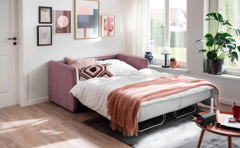 Schlafsofa Funktionssofa MILANO Stoff Corto mit zwei Liegeflächen