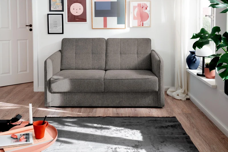 Schlafsofa Funktionssofa MILANO Stoff Corto mit zwei Liegeflächen