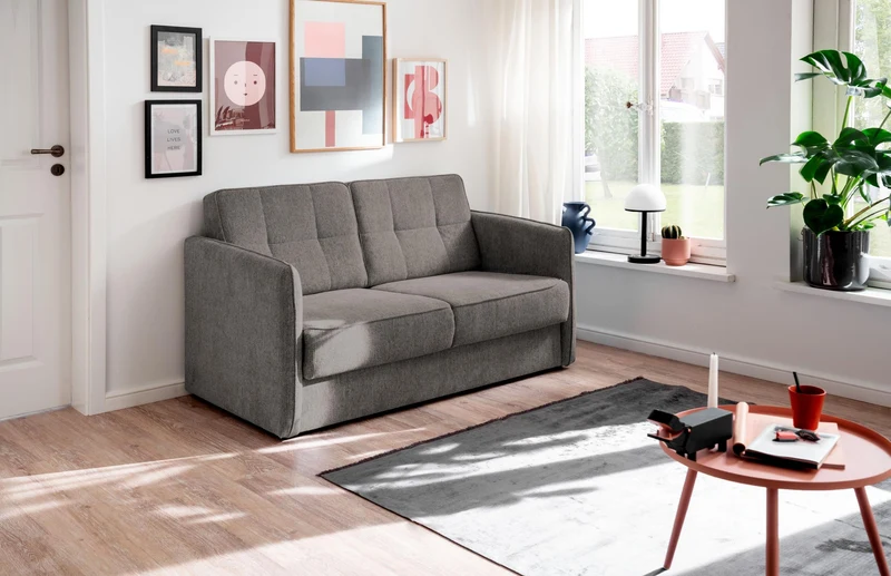 Schlafsofa Funktionssofa MILANO Stoff Corto mit zwei Liegeflächen