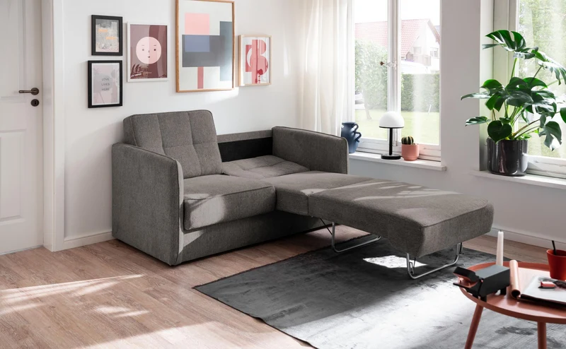 Schlafsofa Funktionssofa MILANO Stoff Corto mit zwei Liegeflächen