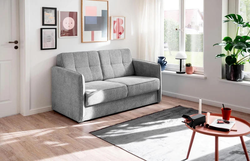 Schlafsofa Funktionssofa MILANO Stoff Corto mit zwei Liegeflächen