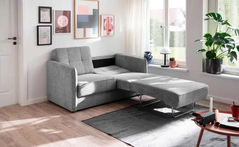 Schlafsofa Funktionssofa MILANO Stoff Corto mit zwei Liegeflächen