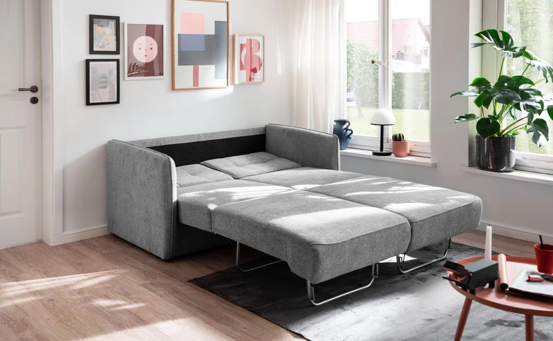 Schlafsofa Funktionssofa MILANO Stoff Corto mit zwei Liegeflächen