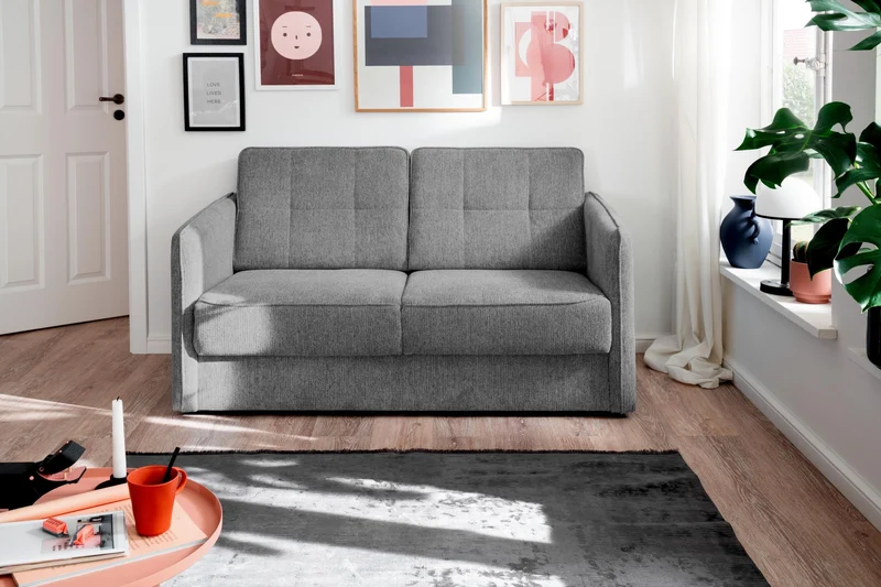 Schlafsofa Funktionssofa MILANO Stoff Corto mit zwei Liegeflächen