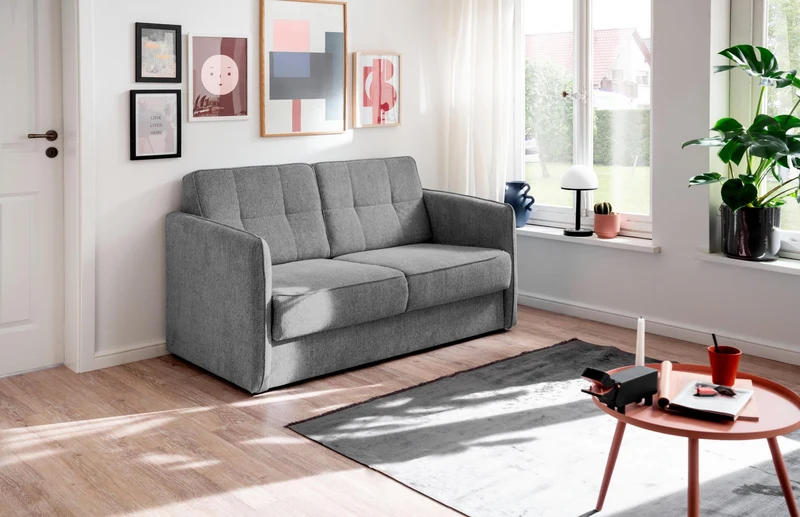 Schlafsofa Funktionssofa MILANO Stoff Corto mit zwei Liegeflächen
