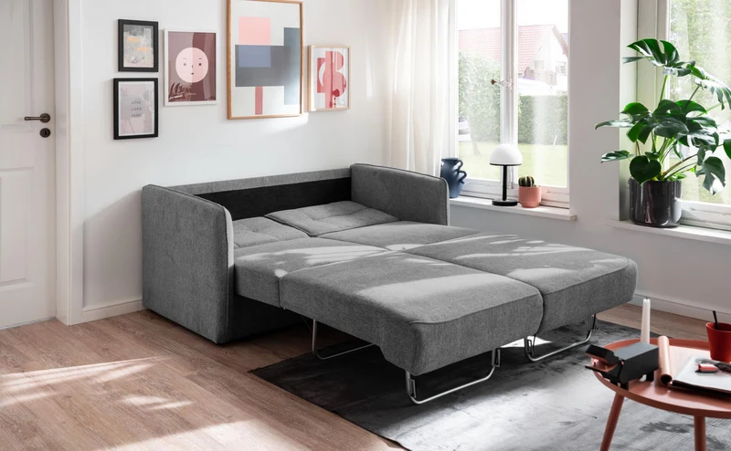 Schlafsofa Funktionssofa MILANO Stoff Corto mit zwei Liegeflächen