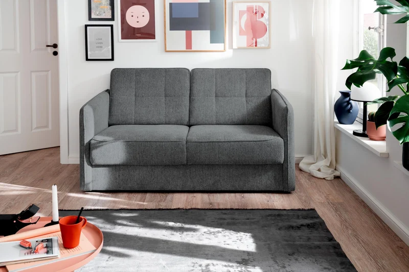 Schlafsofa Funktionssofa MILANO Stoff Corto mit zwei Liegeflächen