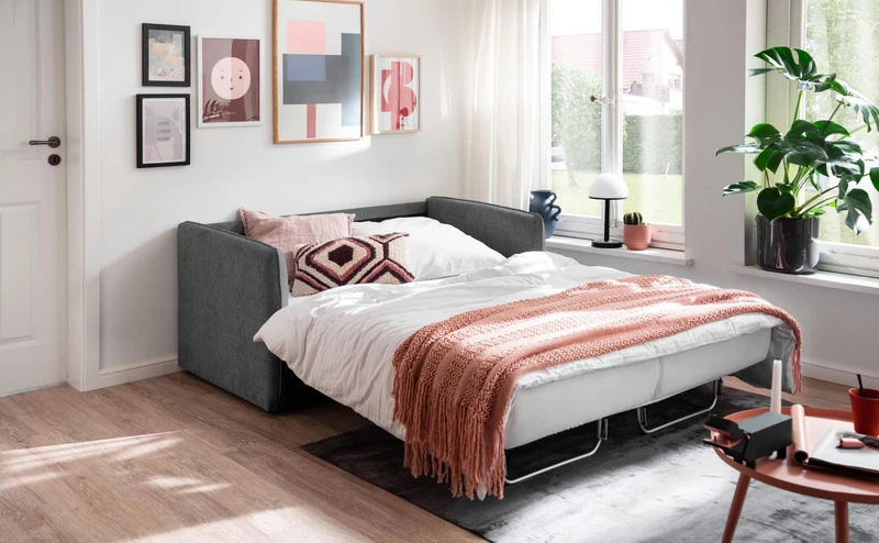 Schlafsofa Funktionssofa MILANO Stoff Corto mit zwei Liegeflächen