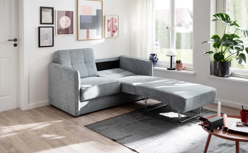 Schlafsofa Funktionssofa MILANO Stoff Corto mit zwei Liegeflächen