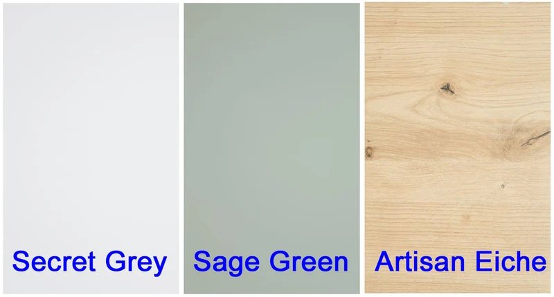 Schrank ALICE SPRINGS Korpus: Artisan Oak mit Secret Grey / Sage Green