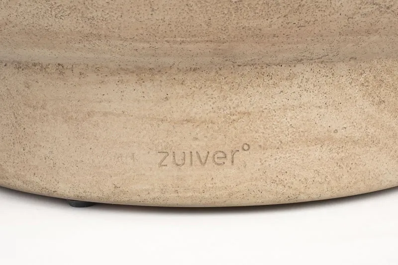Couchtisch NOBLE rund in Kalksteinoptik von Zuiver