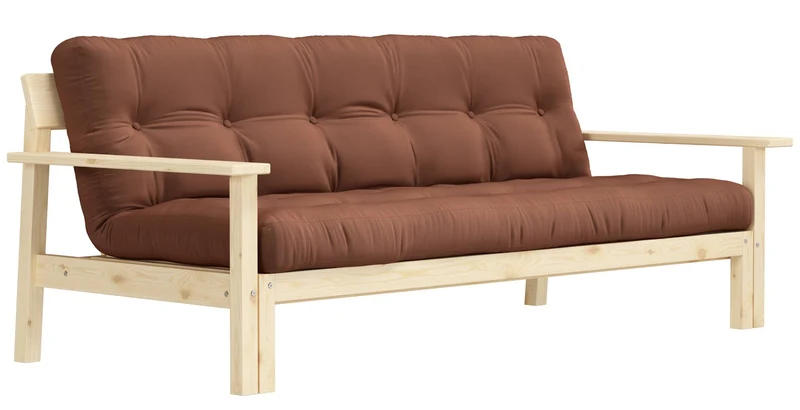 Schlafsofa UNWIND Sofa mit ausziehbarem Sitz Kiefer massiv lackiert