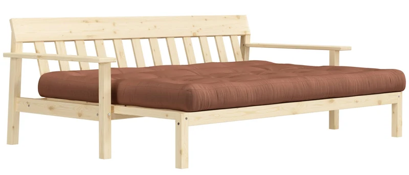 Schlafsofa UNWIND Sofa mit ausziehbarem Sitz Kiefer massiv lackiert