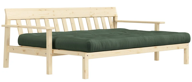Schlafsofa UNWIND Sofa mit ausziehbarem Sitz Kiefer massiv lackiert
