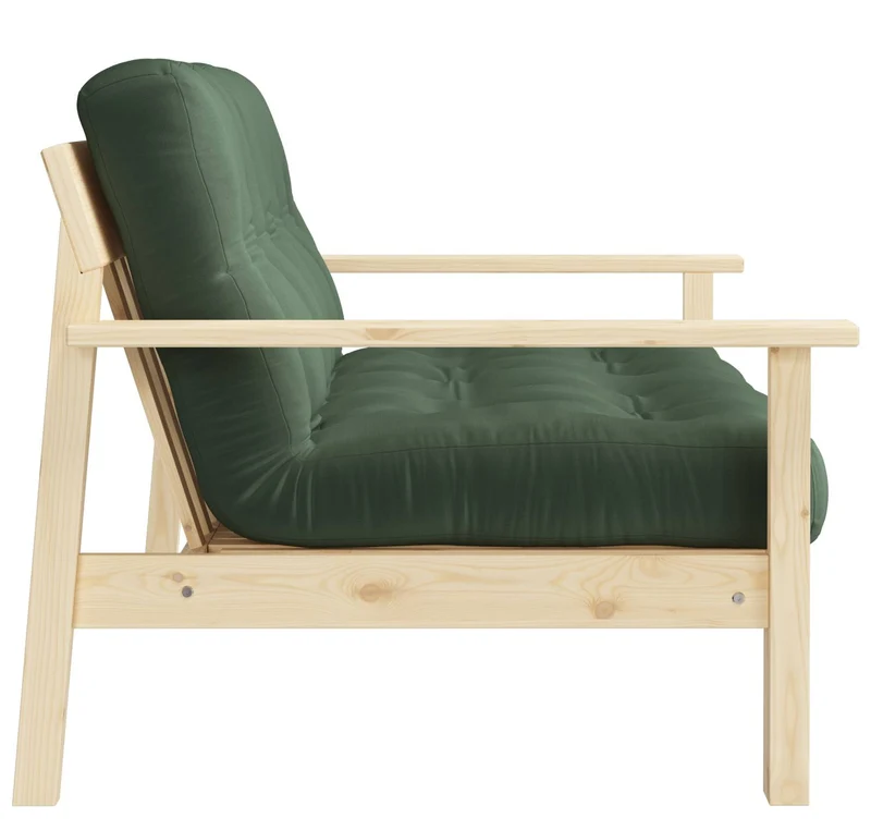 Schlafsofa UNWIND Sofa mit ausziehbarem Sitz Kiefer massiv lackiert