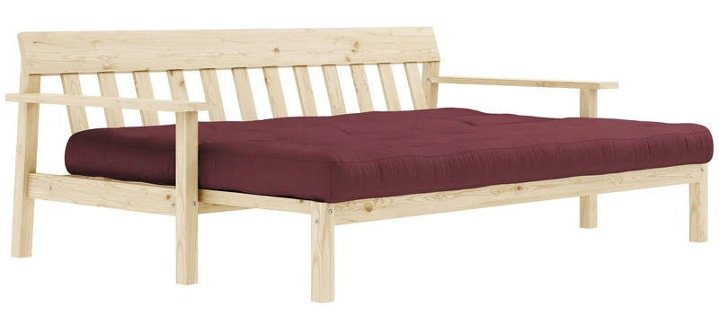 Schlafsofa UNWIND Sofa mit ausziehbarem Sitz Kiefer massiv lackiert
