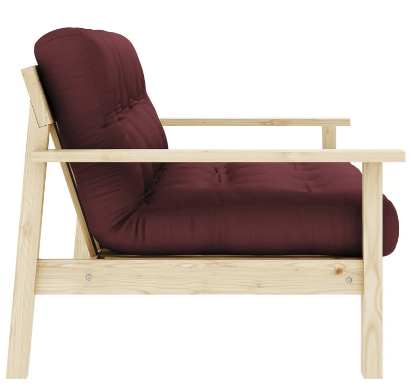 Schlafsofa UNWIND Sofa mit ausziehbarem Sitz Kiefer massiv lackiert