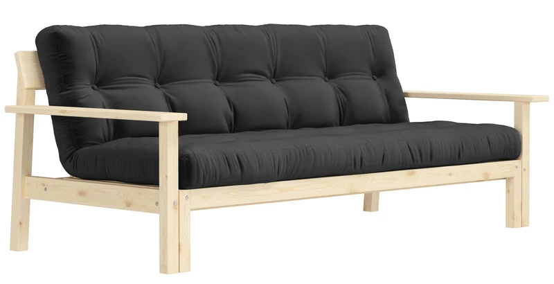 Schlafsofa UNWIND Sofa mit ausziehbarem Sitz Kiefer massiv lackiert