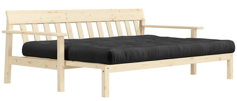 Schlafsofa UNWIND Sofa mit ausziehbarem Sitz Kiefer massiv lackiert