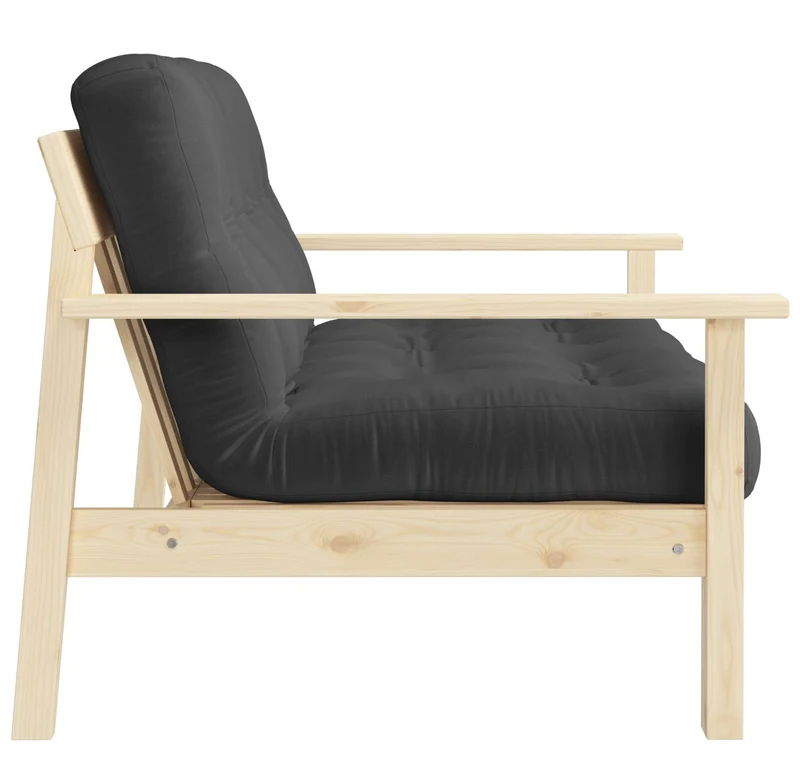 Schlafsofa UNWIND Sofa mit ausziehbarem Sitz Kiefer massiv lackiert