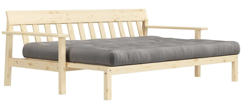 Schlafsofa UNWIND Sofa mit ausziehbarem Sitz Kiefer massiv lackiert