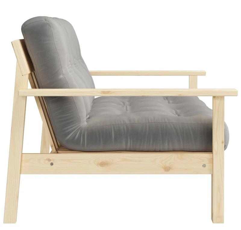Schlafsofa UNWIND Sofa mit ausziehbarem Sitz Kiefer massiv lackiert