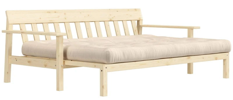 Schlafsofa UNWIND Sofa mit ausziehbarem Sitz Kiefer massiv lackiert