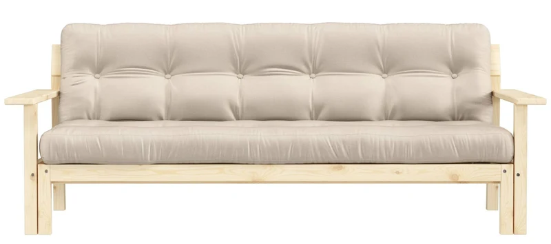 Schlafsofa UNWIND Sofa mit ausziehbarem Sitz Kiefer massiv lackiert