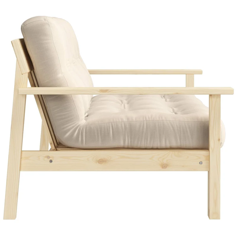 Schlafsofa UNWIND Sofa mit ausziehbarem Sitz Kiefer massiv lackiert