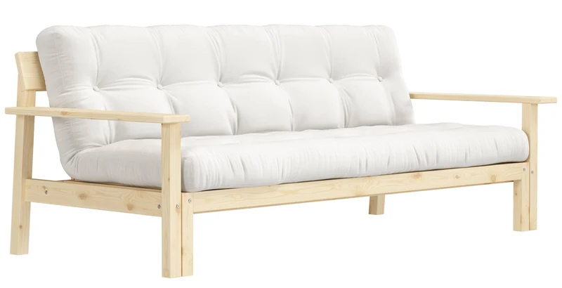 Schlafsofa UNWIND Sofa mit ausziehbarem Sitz Kiefer massiv lackiert