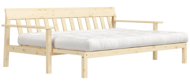 Schlafsofa UNWIND Sofa mit ausziehbarem Sitz Kiefer massiv lackiert