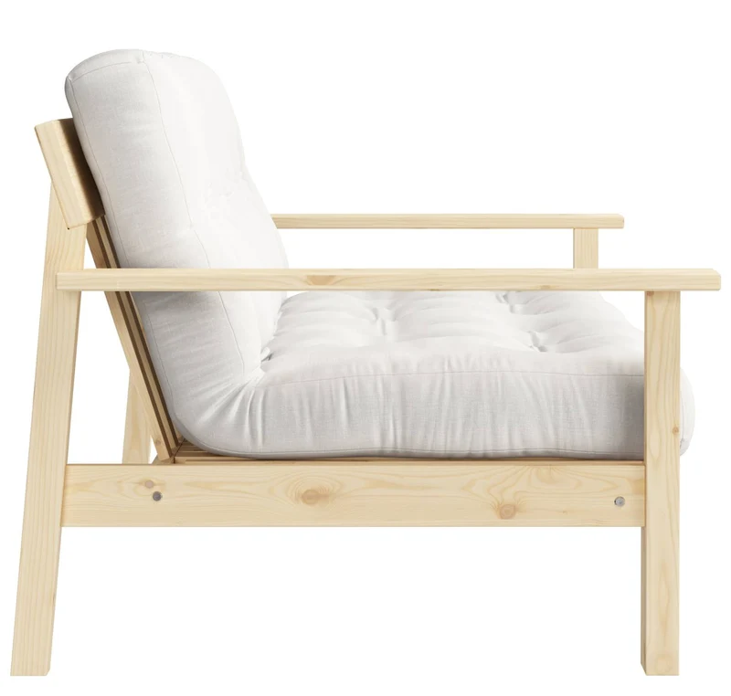 Schlafsofa UNWIND Sofa mit ausziehbarem Sitz Kiefer massiv lackiert