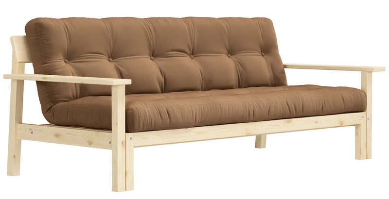 Schlafsofa UNWIND Sofa mit ausziehbarem Sitz Kiefer massiv lackiert