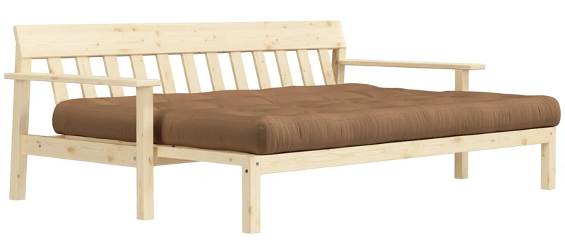 Schlafsofa UNWIND Sofa mit ausziehbarem Sitz Kiefer massiv lackiert