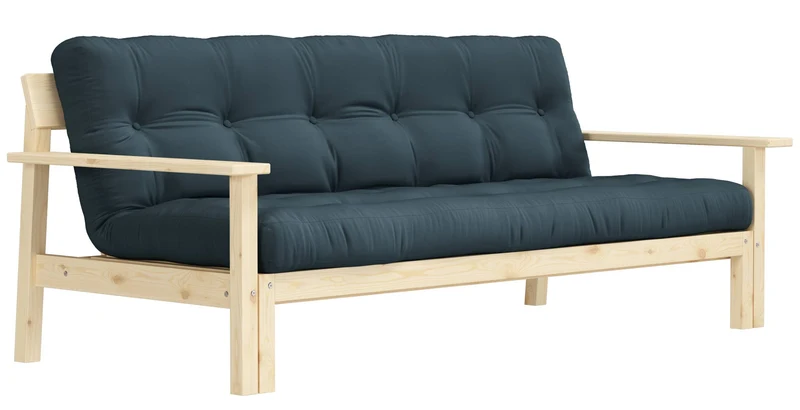 Schlafsofa UNWIND Sofa mit ausziehbarem Sitz Kiefer massiv lackiert