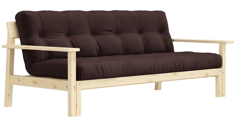 Schlafsofa UNWIND Sofa mit ausziehbarem Sitz Kiefer massiv lackiert