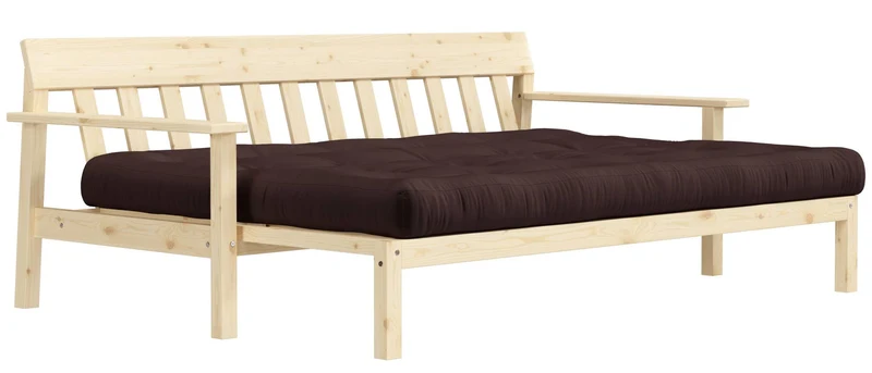 Schlafsofa UNWIND Sofa mit ausziehbarem Sitz Kiefer massiv lackiert