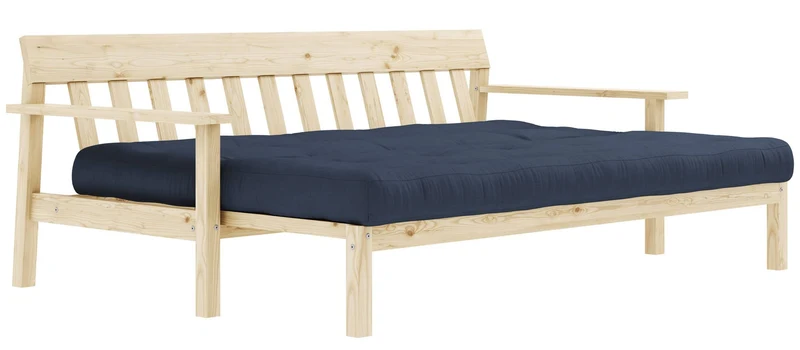 Schlafsofa UNWIND Sofa mit ausziehbarem Sitz Kiefer massiv lackiert
