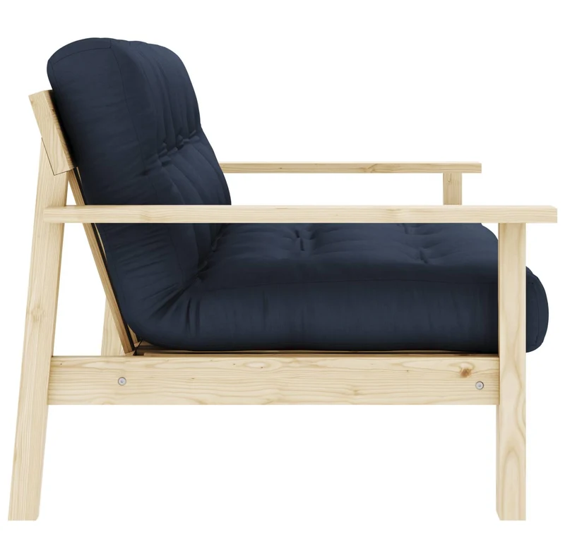 Schlafsofa UNWIND Sofa mit ausziehbarem Sitz Kiefer massiv lackiert
