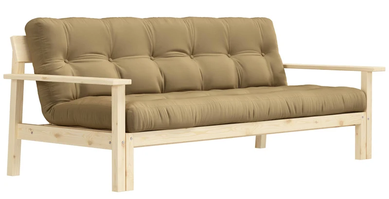 Schlafsofa UNWIND Sofa mit ausziehbarem Sitz Kiefer massiv lackiert