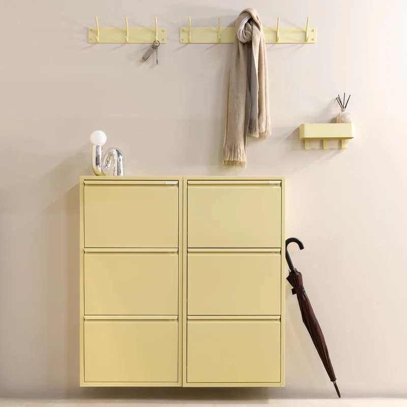 Design Garderobe FUSION 3 Stahl Skandinavisch viele Farben von Spinder