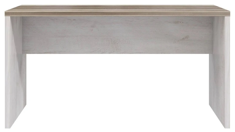Bürotisch Schreibtisch DURO 140 cm Dekor Pinie weiß antik von Forte