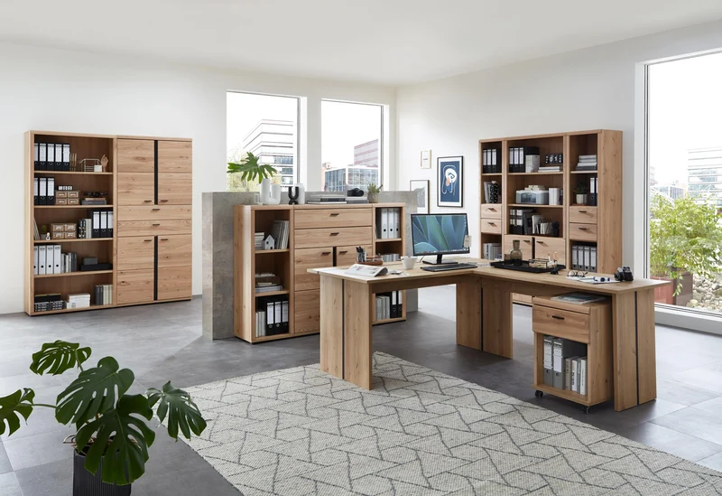 Schreibtisch Anbauwinkel SONOS Old Artisan Eiche 120 x 60 cm