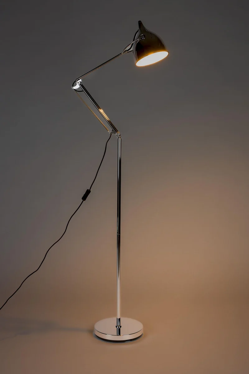 Zuiver Stehlampe Reader | Design-Klassiker in Chrom-Optik