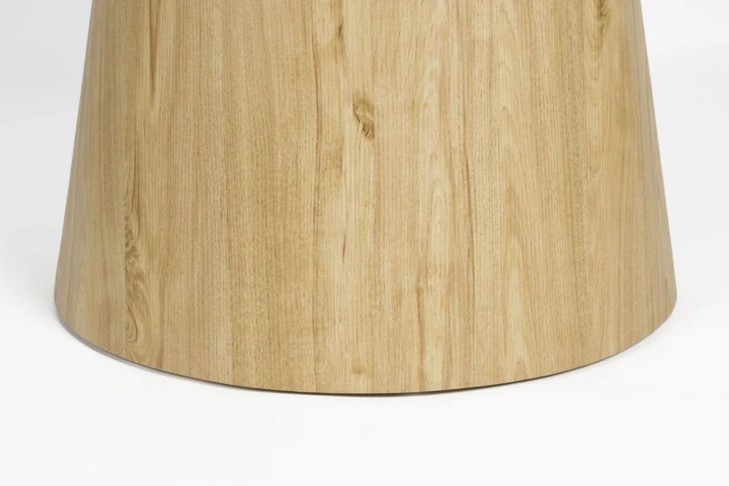 Esstisch Tisch ALMIRA rund Ø 115 cm Eiche Furnier Platte Marmoroptik