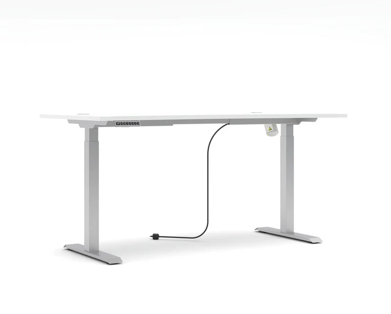 Höhenverstellbarer Schreibtisch SANTORIN Weiß - 160 x 77 cm