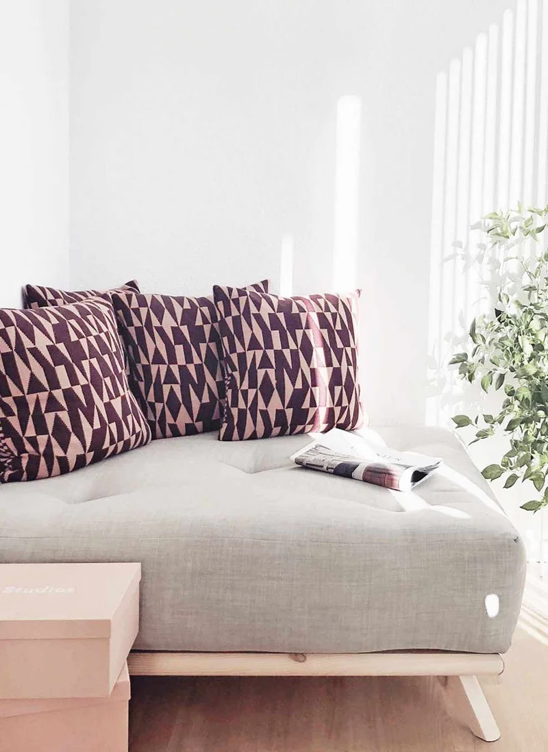 Hocker SENZA Polsterhocker passend zum Sofa Karup DAYBED Kiefer natur