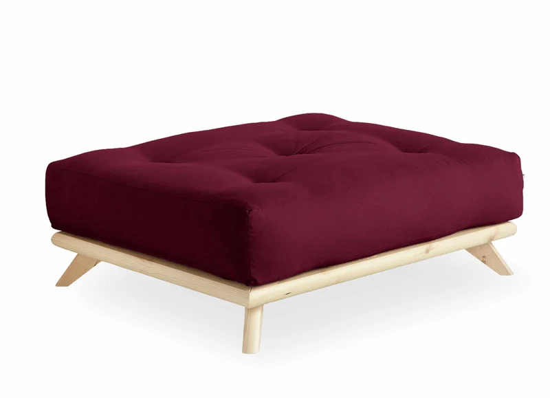 Hocker SENZA Polsterhocker passend zum Sofa Karup DAYBED Kiefer natur