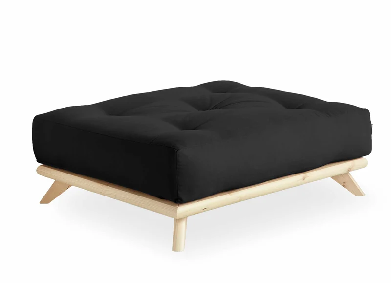 Hocker SENZA Polsterhocker passend zum Sofa Karup DAYBED Kiefer natur