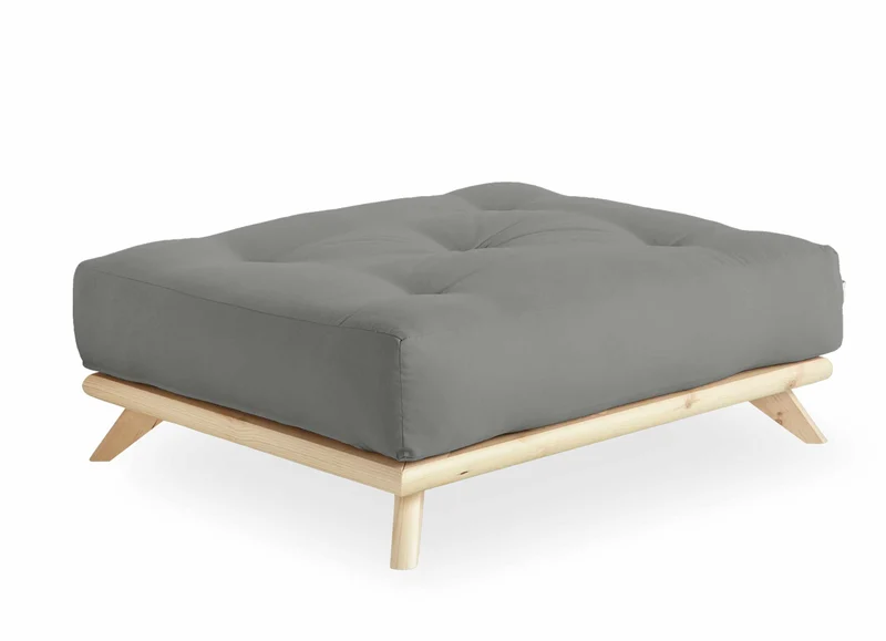 Hocker SENZA Polsterhocker passend zum Sofa Karup DAYBED Kiefer natur